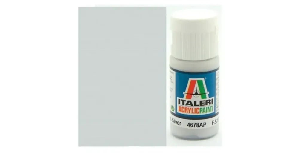 Kihagyhatatlan ajánlat Italeri Metal Gloss Silver (4678AP) – Metál fényes ezüst makett festék 20ml