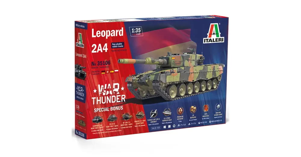 Exkluzív ajánlat Italeri 1/35 Leopard 2A4 harckocsi makett