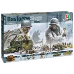 Italeri 1/72 Bastogne Siege csata figurákkal és tankokkal dioráma makett szett Legkelendőbb