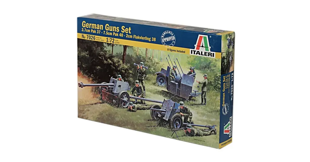 Expressz szállítás Italeri 1/72 German Guns Set tüzérségi fegyverek makett
