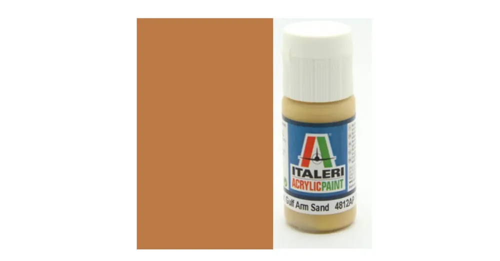 Alacsony ár Italeri Flat US Army/Mar.Gulf Armor Sand (4812AP) – Matt US Army/Mar.Gulf páncélos sivatagi homok makett festék 20ml