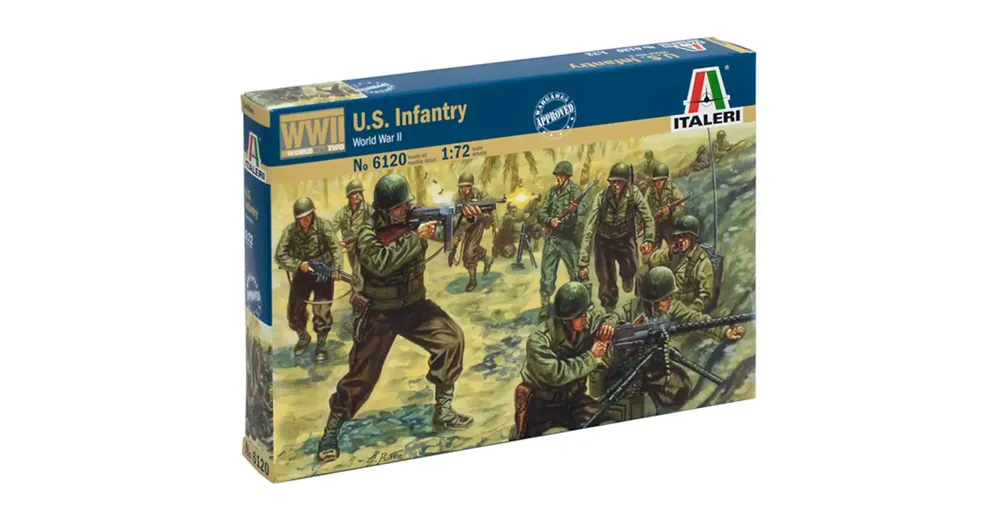 Kedvezmény Italeri 1/72 U.S. Infantry WWII. amerikai katonák figura makett