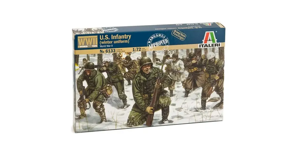 Italeri 1/72 U.S. Infantry WWII. Winter Uniform – téli egyenruha katona figurák makett Különleges ajánlat
