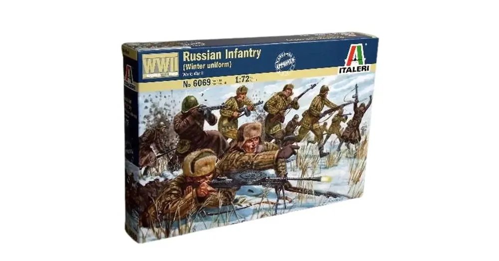 Italeri 1/72 Russian Infantry Winter Uniform Orosz téli egyenruhás katonai figurák makett Akciós ár