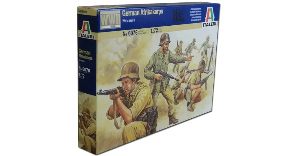 Italeri 1/72 German Afrikakorps Német katonai figurák makett Szuper ajánlat