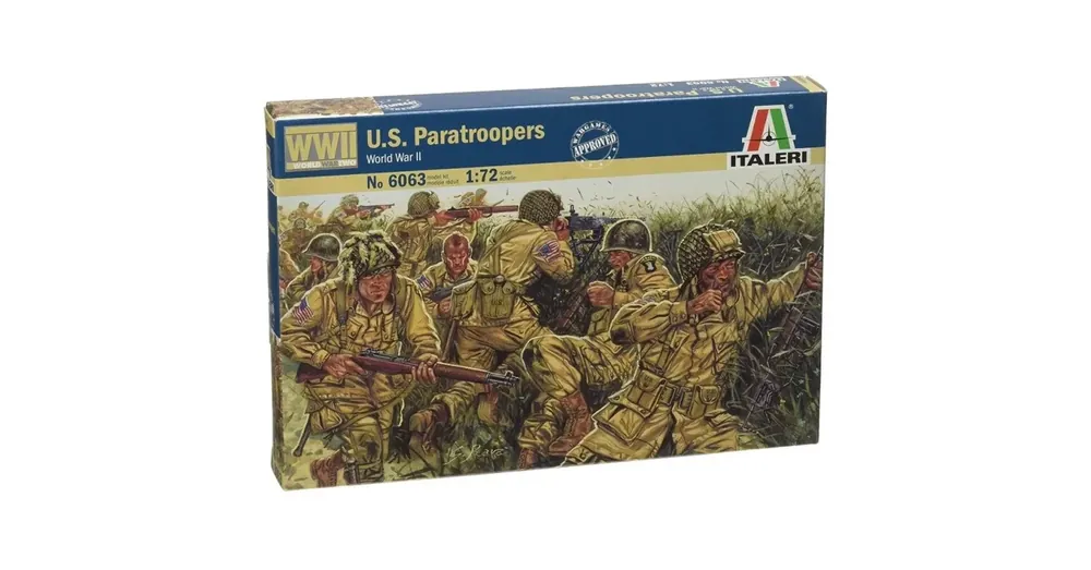 Bestseller Italeri 1/72 U.S. Paratroopers katonai figurák makett