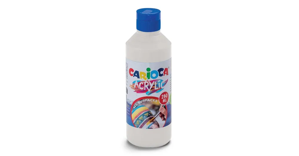 Népszerű Acrylic 250ml-s akril festék fehér színben – Carioca