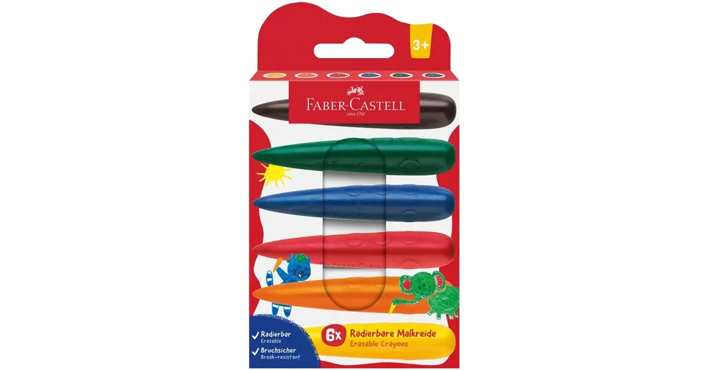 Faber-Castell Csepp alakú 6 db-os zsírkréta szett Azonnali szállítás