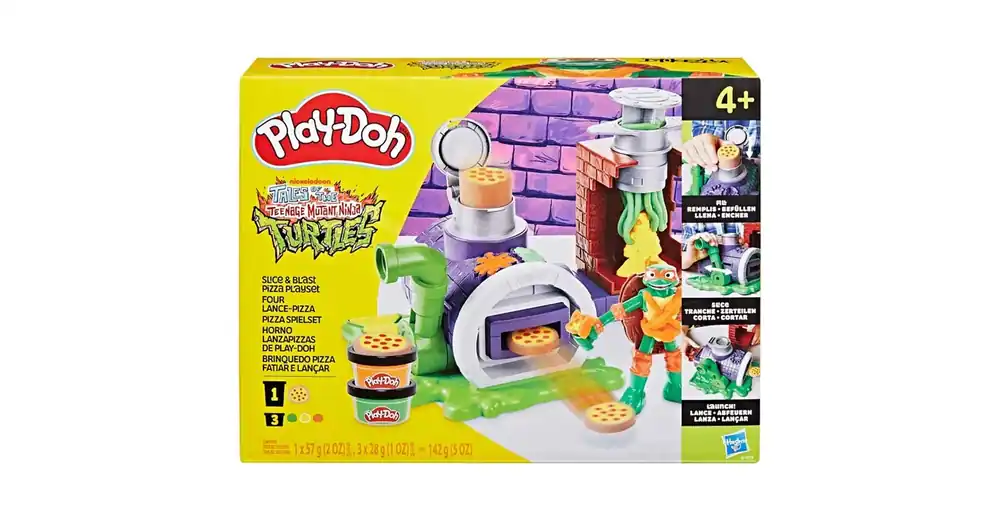 Biztonságos vásárlás Play-Doh Tini Ninja Teknőcök Slice and blast pizza játékkészlet – Hasbro