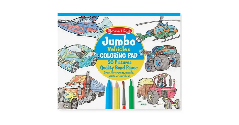Járművek Jumbo színező – Melissa Doug Vásárlói kedvenc