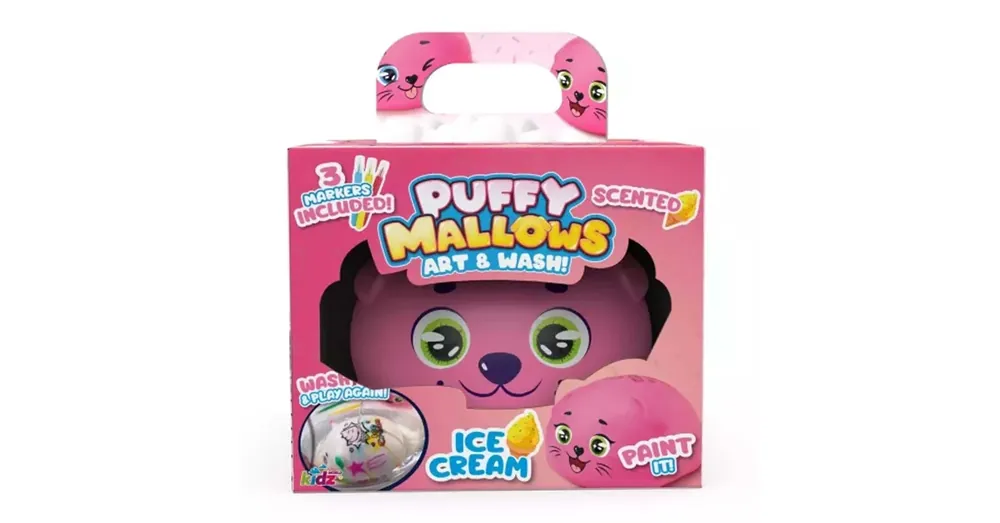 Pufók mályvacukor állatka Ice Cream – pink Prémium