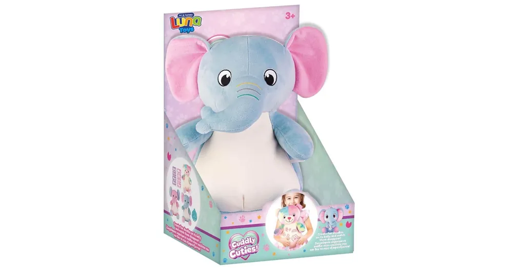 Luna Cuddly Cuties színezhető plüss elefánt Szuper akció
