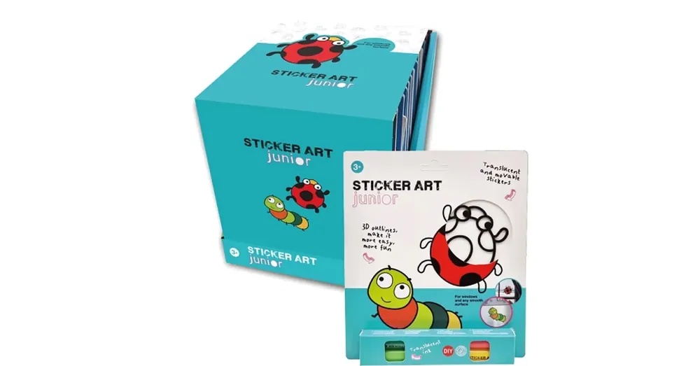 Gyors kiszállítás Sticker Art Katica és hernyó színezhető matrica szett – Comansi