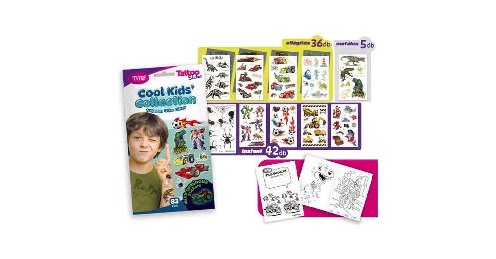 TyToo Cool Kids‘ Collection Tetoválás Matrica Szett Kiárusítás