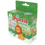Biztonságos fizetés 16 Darabos Színezős Puzzle 2 az 1-ben – Oroszlán