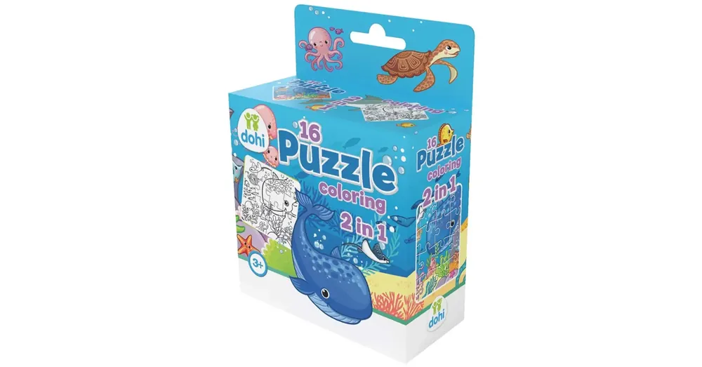 Vásárlói kedvenc 16 Darabos Színezős Puzzle 2 az 1-ben – Tenger