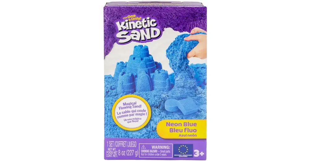 Kinetic Sand Neon kék homokgyurma – Spin Master Azonnali szállítás