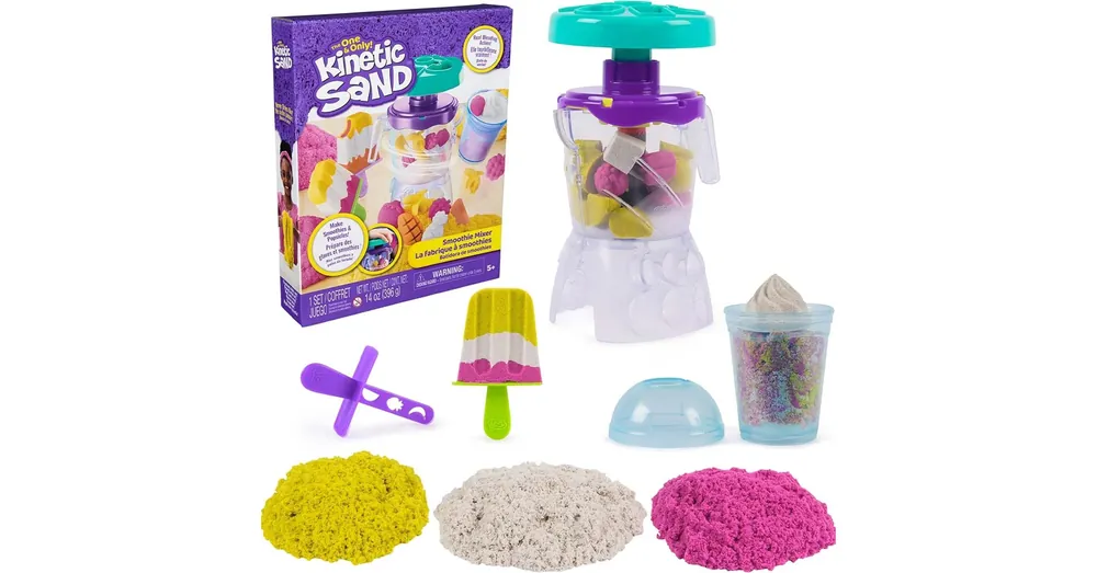 Legjobb ár Kinetic Sand Smoothie készítő mixer 396g homokgyurmával – Spin Master