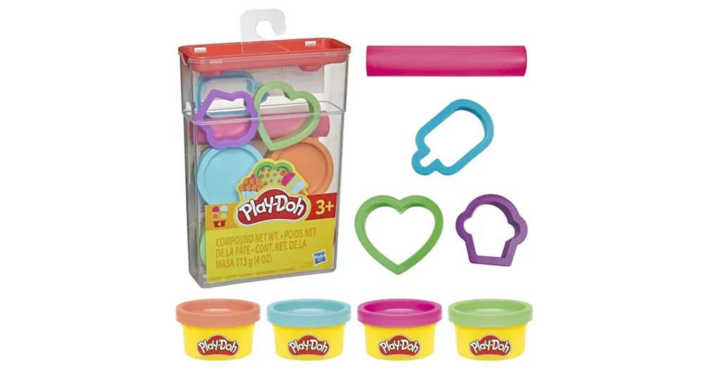 Expressz kézbesítés Play-Doh Gyurmakészlet tárolóban – Édesség formákkal – Hasbro