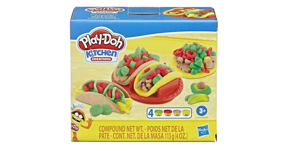 Play-Doh Kitchen Creations Taco time játékszett 4 db gyurmával – Hasbro Szezonális akció