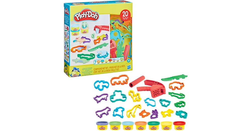 Play-Doh 20 db-os állatos gyurmaszett 7 tégely színes gyurmával – Hasbro Olcsóbb