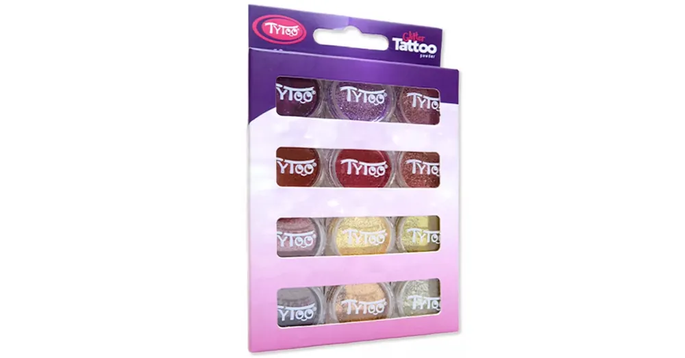 Népszerű TyToo Meleg színek csillámpor szett 12×2,5ml