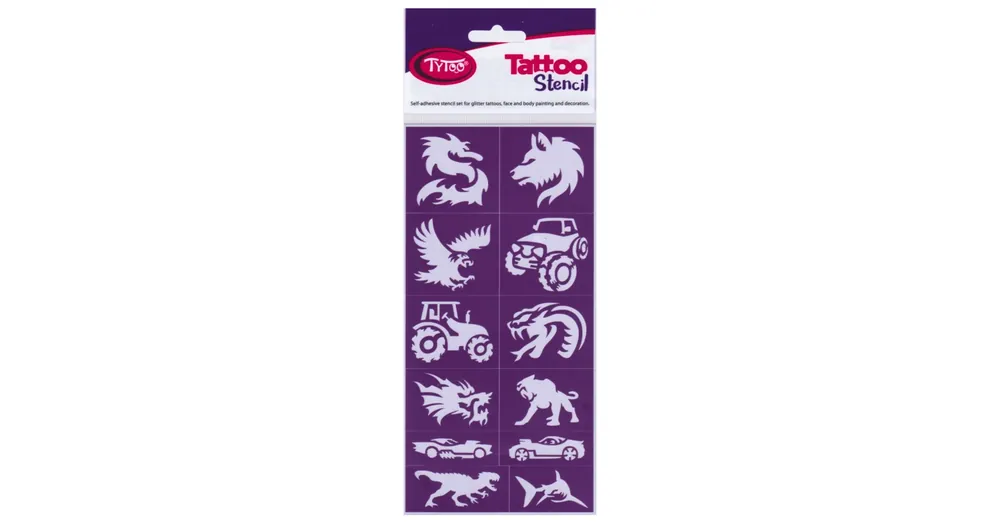 TyToo Power Pack fiús csillámtetoválás sablon szett Népszerű
