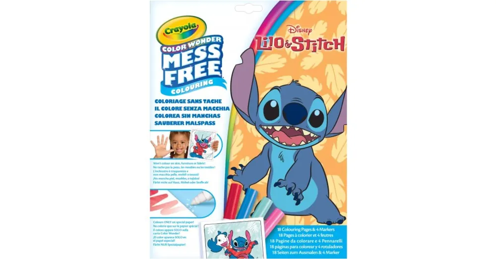 Crayola Color Wonder Lilo Stitch maszatmentes kifestő készlet mappában Exkluzív ajánlat
