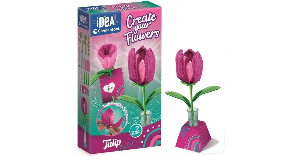 Idea! Tulipán mini virágkészítő szett – Clementoni Legnépszerűbb