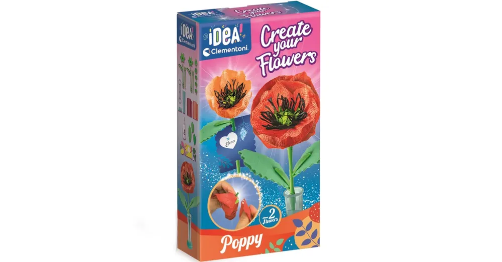 Idea! Pipacs mini virágkészítő szett – Clementoni Prémium