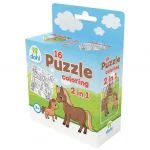 16 Darabos Színezős Puzzle 2 az 1-ben – Póni Legkelendőbb