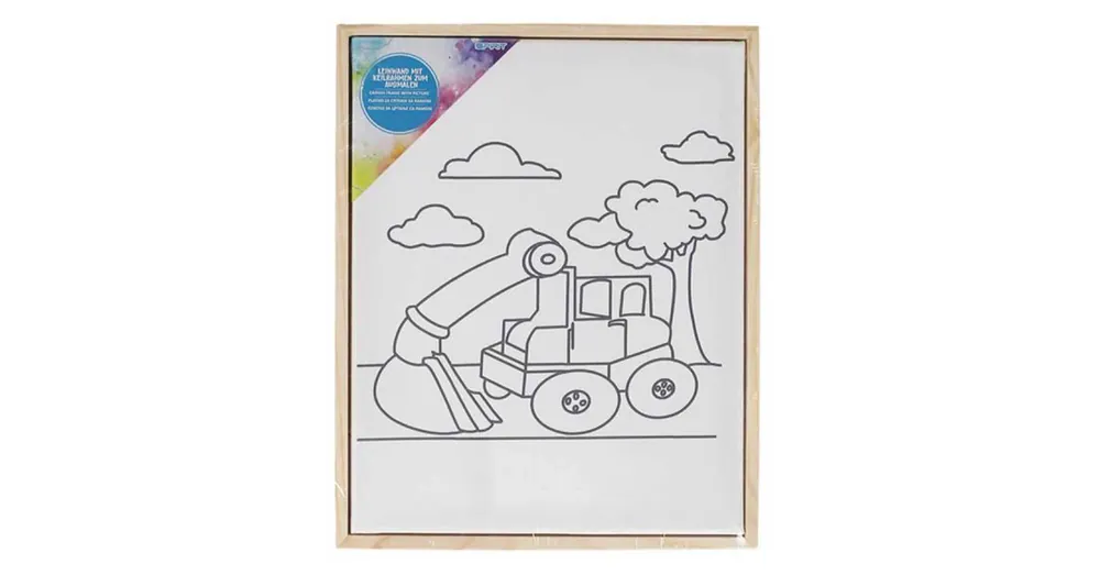 Expressz kézbesítés Spirit Feszített kotrógép mintás festővászon 24×30 cm-es