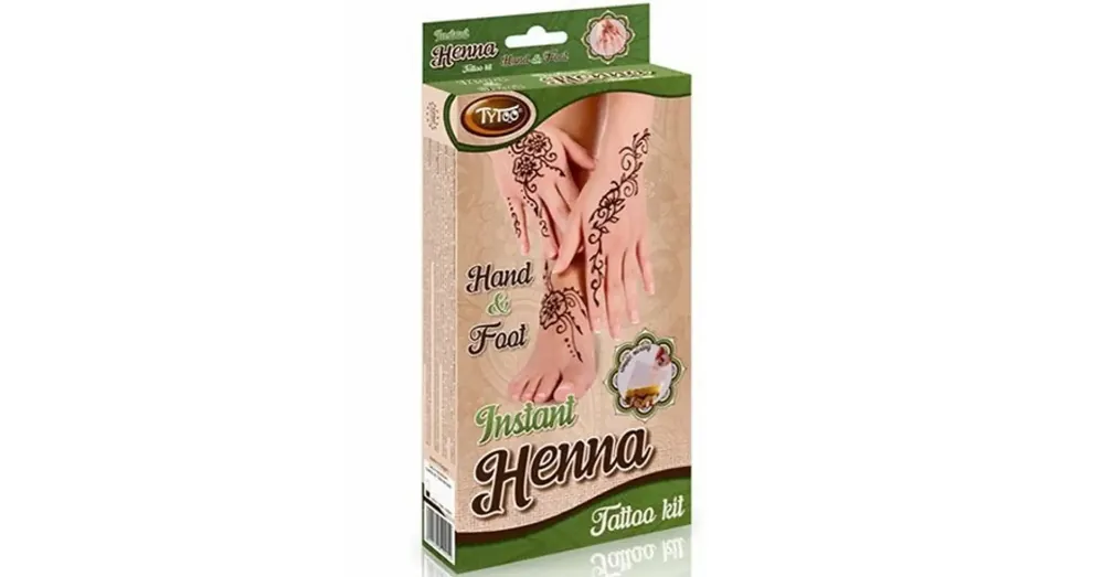 TyToo Instant Henna szett Kéz és láb mintákkal Kedvezményes ár
