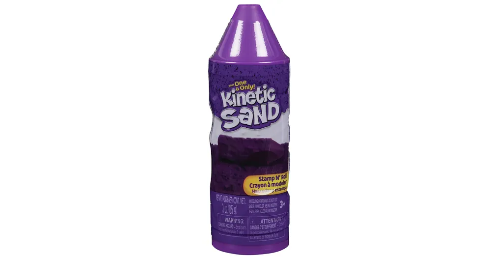Kinetic Sand Nyomdázz és forgasd homokgyurma lila színben - Spin Master Árcsökkenés