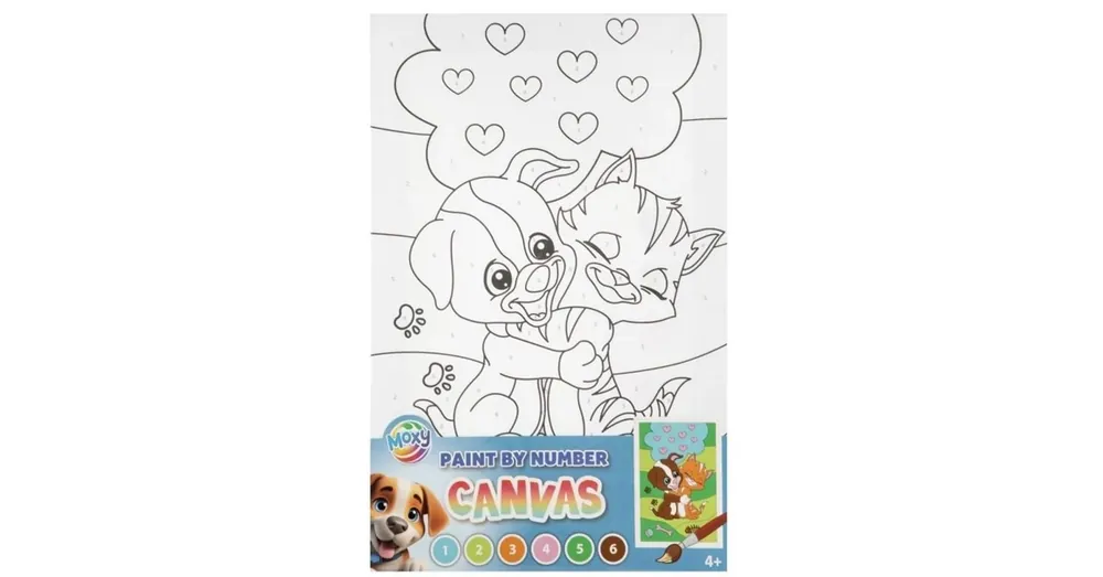 Festés számok szerint Állatos vászonkép 30x19 cm Bestseller