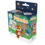 16 Darabos Színezős Puzzle 2 az 1-ben - Bagoly Alacsony ár
