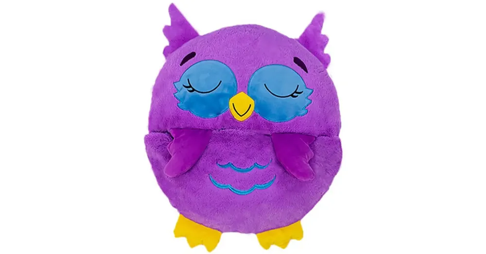 Árcsökkenés Happy Nappers Lila bagoly párna hálózsák 137 cm