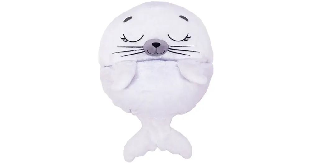 Azonnal elérhető Happy Nappers Fehér fóka párna hálózsák 137 cm