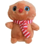 Bagoly plüssfigura csíkos sálban 18 cm Rendeld meg most