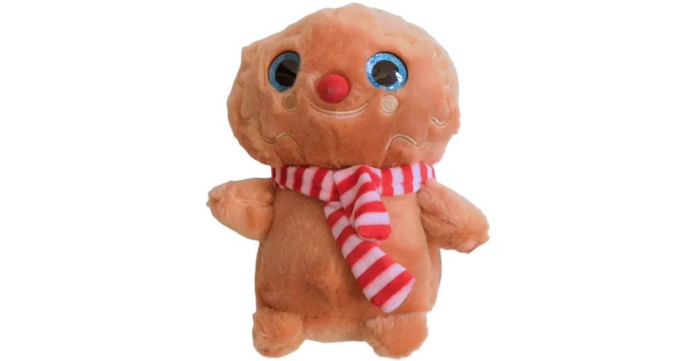 Bagoly plüssfigura csíkos sálban 18 cm Rendeld meg most