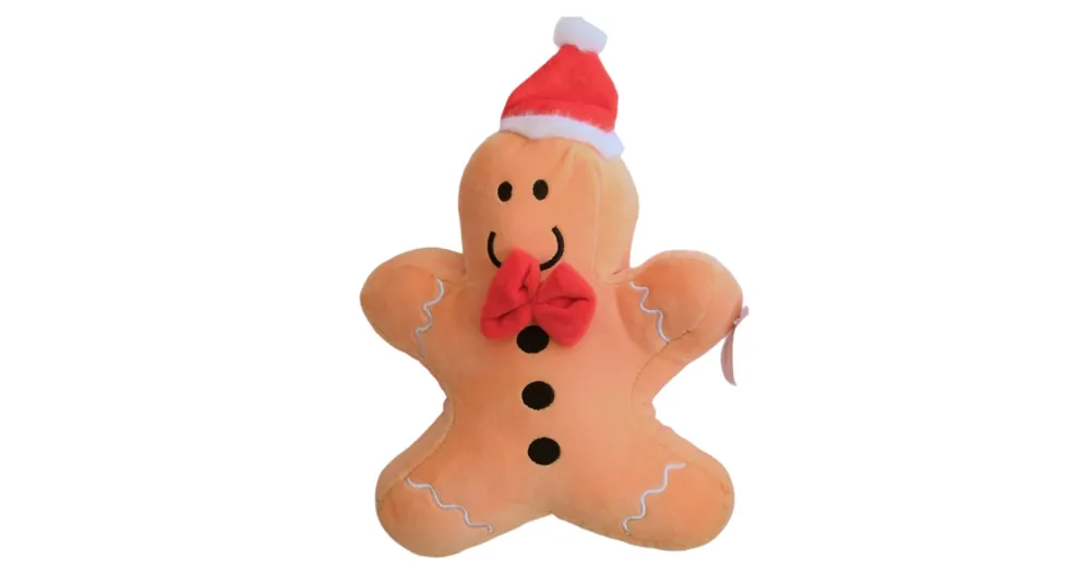 Vedd meg most Mézeskalács plüssfigura piros sapkában és nyakkendőben 24 cm