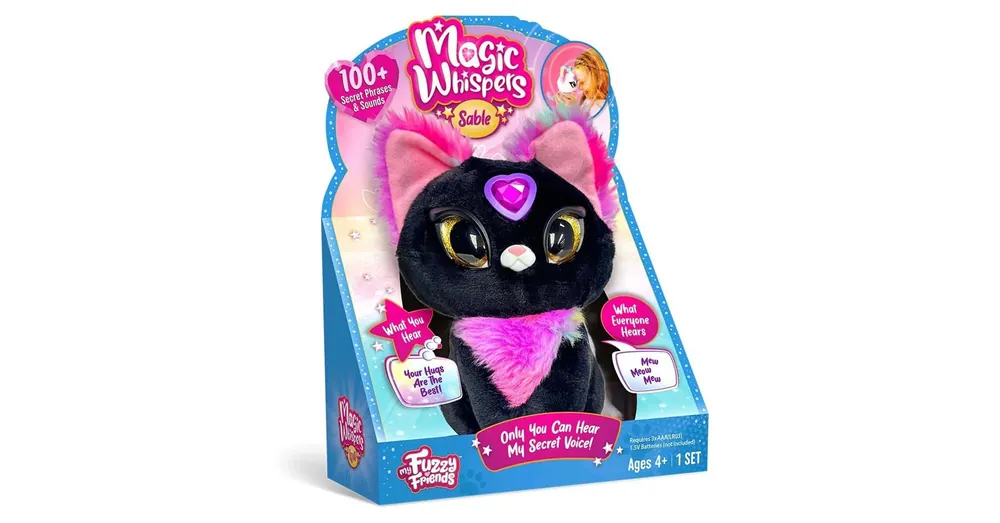 Szuper ajánlat My Fuzzy Friends Magic Whispers suttogó plüss cica – Sable