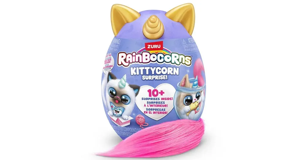 Rainbocorns Pocket Kittycorn meglepetés cica plüssfigura többféle változatban 1 db Újdonság
