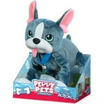 Azonnal elérhető Peppy Pets Francia bulldog plüss kutya pórázzal 28cm
