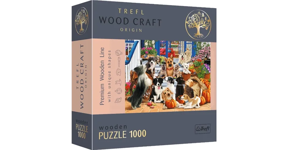 Wood Craft Kutya barátság 1000 db-os prémium fa puzzle – Trefl Végkiárusítás