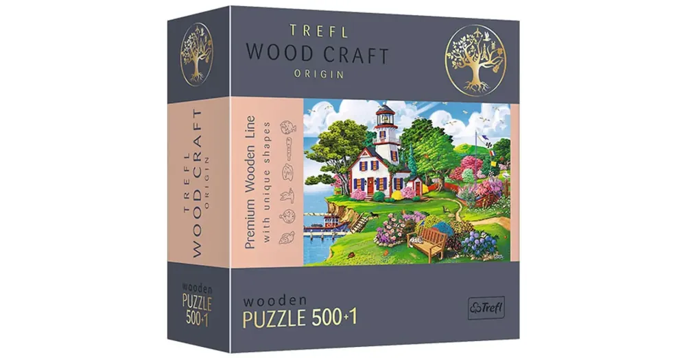 Wood Craft Nyári kikötő fa puzzle 500+1 db-os – Trefl Expressz szállítás