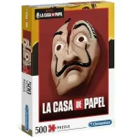 A nagy pénzrablás Dali maszk 500 db-os puzzle – Clementoni Ne maradj le