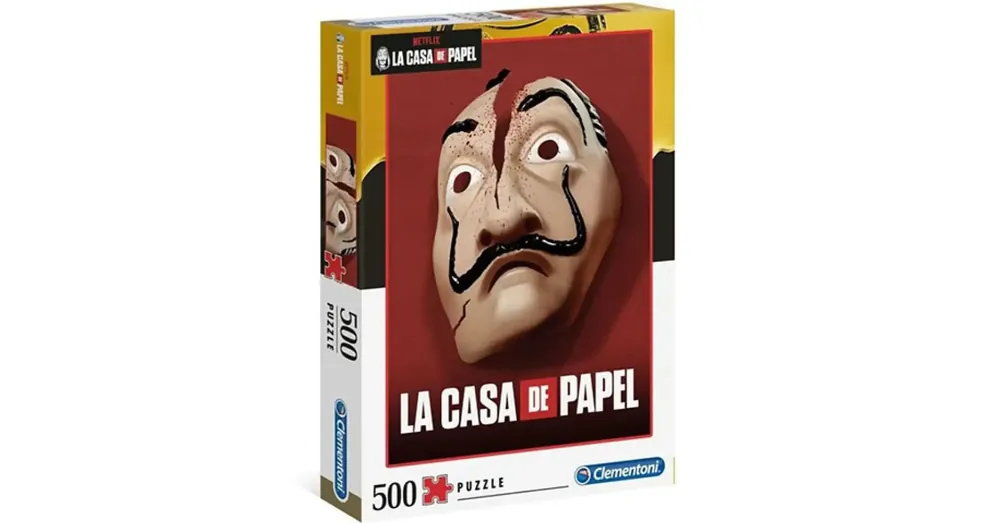 A nagy pénzrablás Dali maszk 500 db-os puzzle – Clementoni Ne maradj le