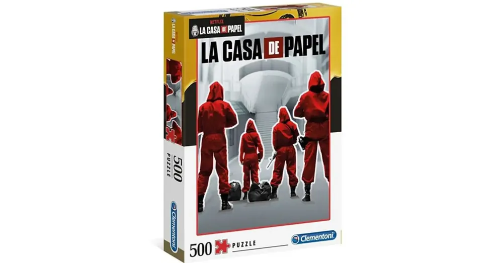 Gyors kiszállítás A nagy pénzrablás Piros overál 500 db-os puzzle – Clementoni