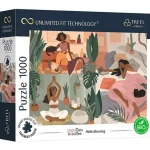 Yoga, Cats, Coffee Helló reggel 1000 db-os UFT puzzle – Trefl Árcsökkenés